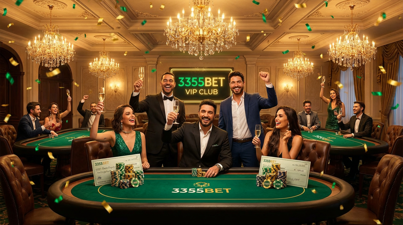 3355bet Cassino VIP - Jogadores celebrando vitórias